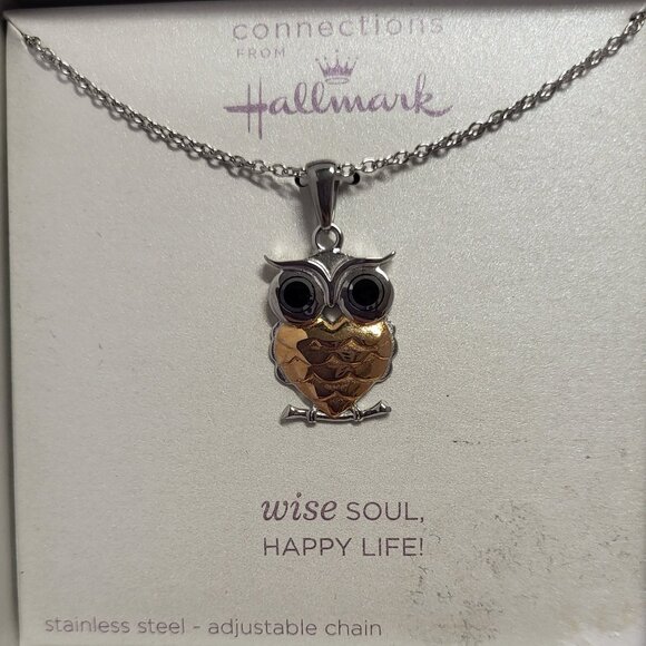 Hallmark Wise Soul Happy Life stainless steel necklace - Picture 2 of 4